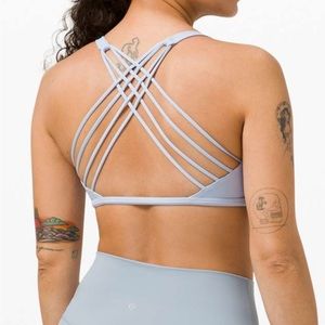 Lululemon Free-to-Be Light Blue Sports Bra - Size 6